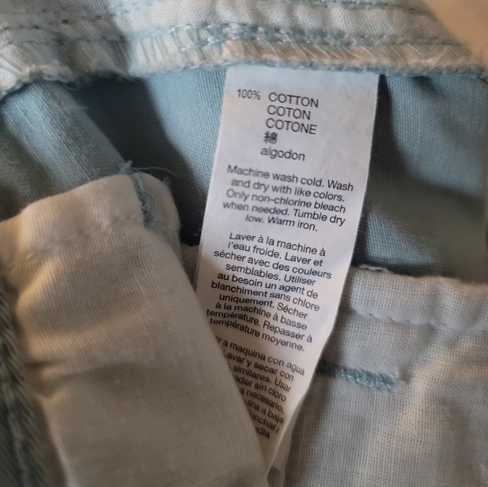 NWT Gap Men's Chino Shorts Sz 30 Island Blue Khakis Twill Flat Front Casual - Picture 7 of 7